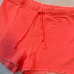 Frank & Eileen Neon Pink Coral Shorts triple Fleece Small